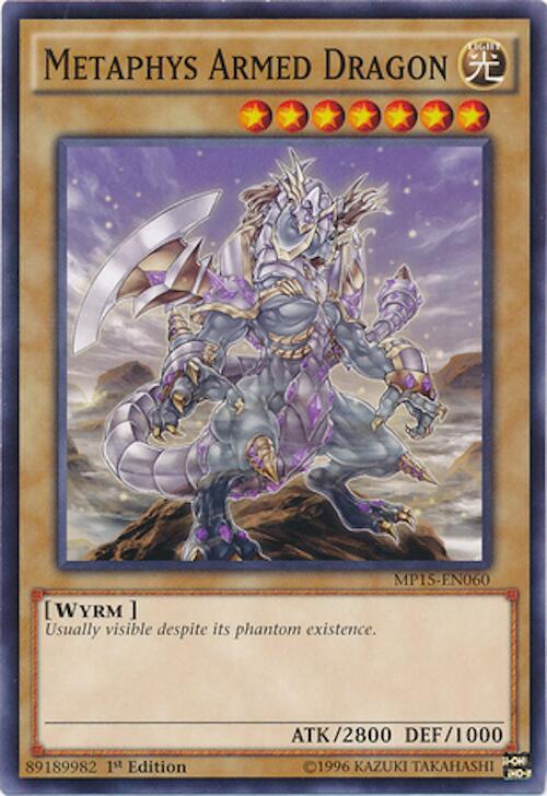 Metaphys Armed Dragon MP15-EN060 card from 2015 Mega-Tins Mega Pack