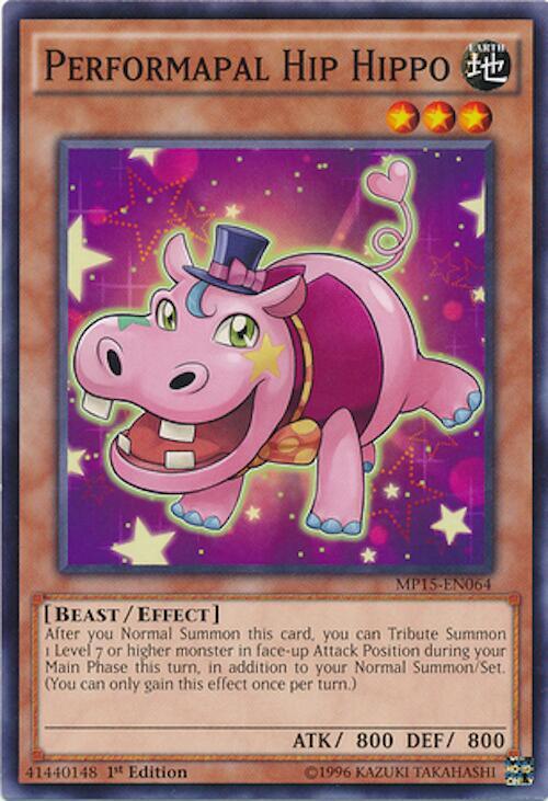Performapal Hip Hippo MP15-EN064 card from 2015 Mega-Tins Mega Pack