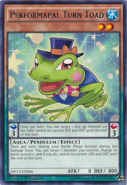 Performapal Turn Toad MP15-EN066 card from 2015 Mega-Tins Mega Pack