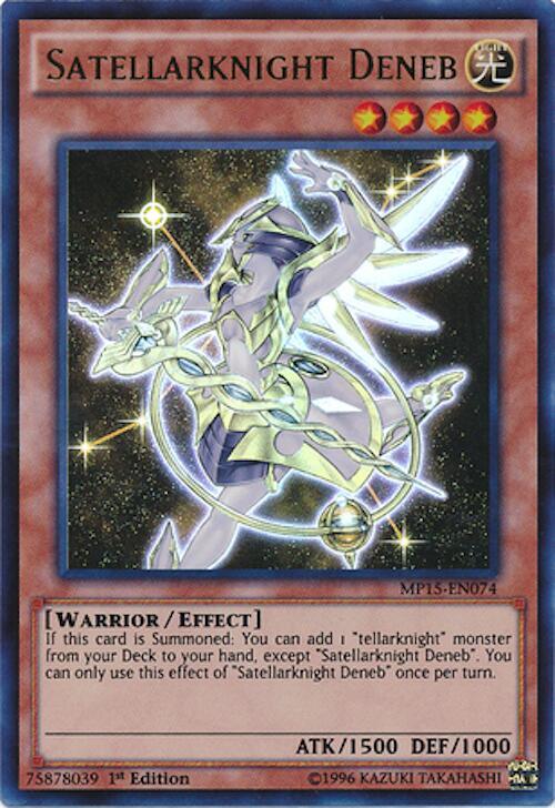 Satellarknight Deneb MP15-EN074 card from 2015 Mega-Tins Mega Pack