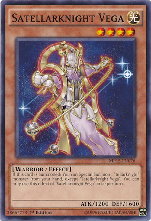 Satellarknight Vega MP15-EN076 card from 2015 Mega-Tins Mega Pack