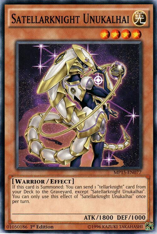 Satellarknight Unukalhai MP15-EN077 card from 2015 Mega-Tins Mega Pack