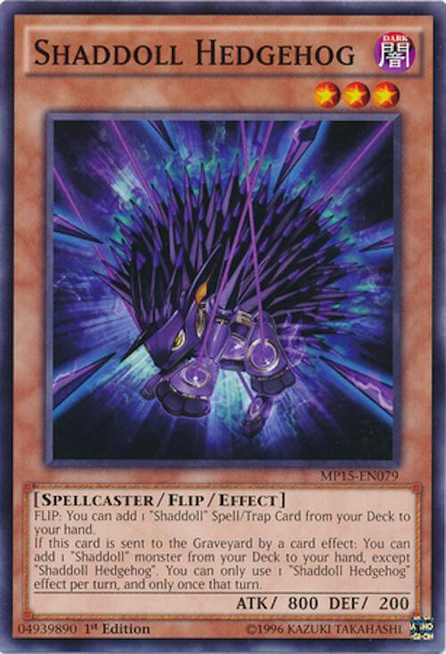 Shaddoll Hedgehog MP15-EN079 card from 2015 Mega-Tins Mega Pack