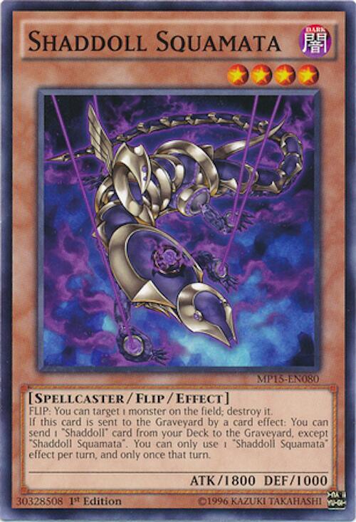 Shaddoll Squamata MP15-EN080 card from 2015 Mega-Tins Mega Pack
