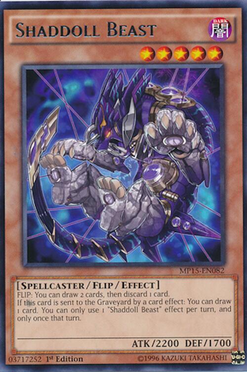 Shaddoll Beast MP15-EN082 card from 2015 Mega-Tins Mega Pack