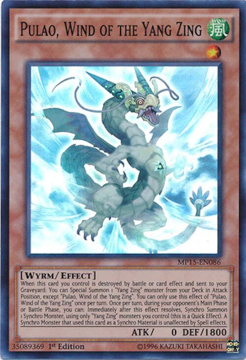 Pulao, Wind of the Yang Zing MP15-EN086 card from 2015 Mega-Tins Mega Pack