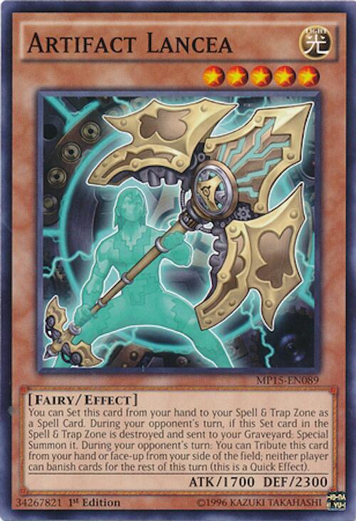 Artifact Lancea MP15-EN089 card from 2015 Mega-Tins Mega Pack