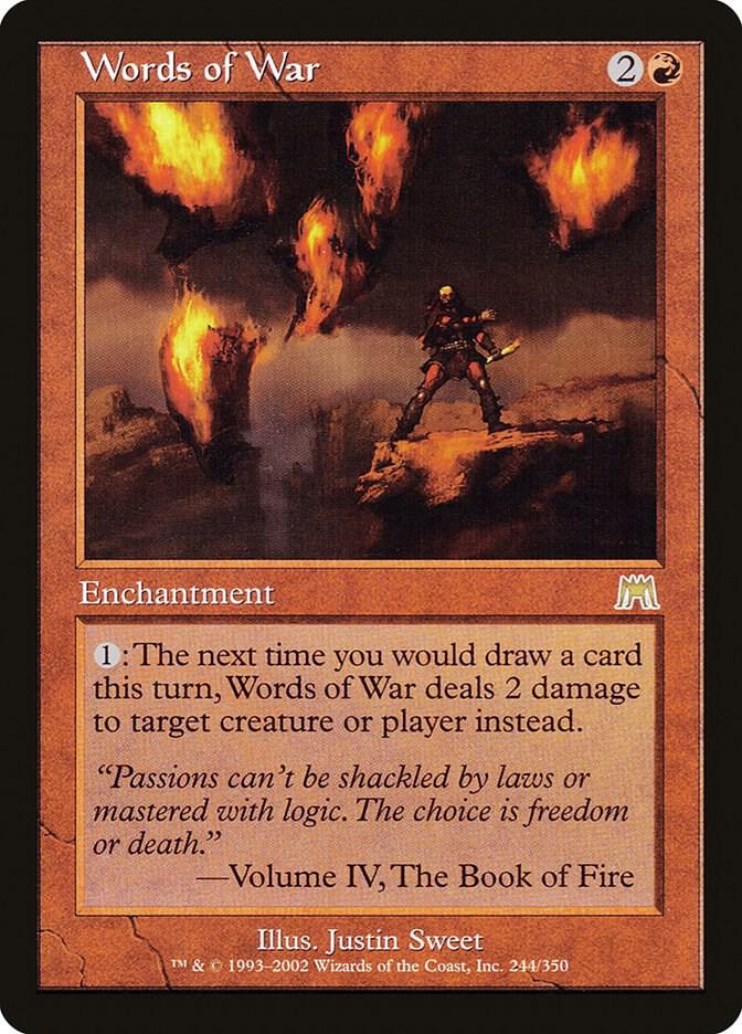 Words of War 244 card from Onslaught