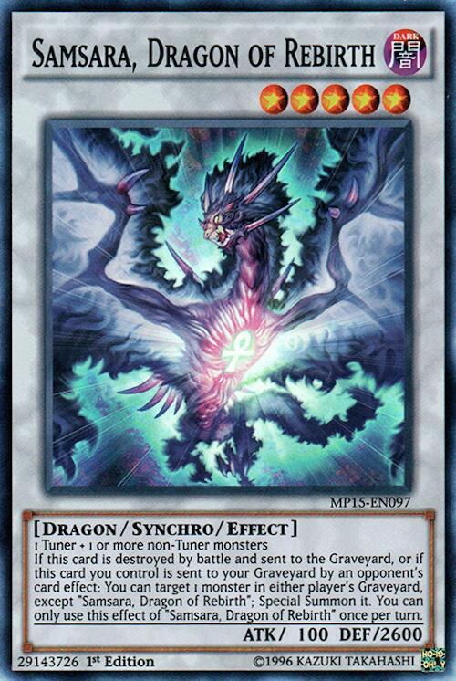 Samsara, Dragon of Rebirth MP15-EN097 card from 2015 Mega-Tins Mega Pack