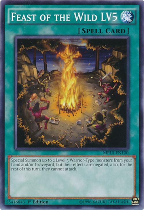 Feast of the Wild LV5 MP15-EN100 card from 2015 Mega-Tins Mega Pack