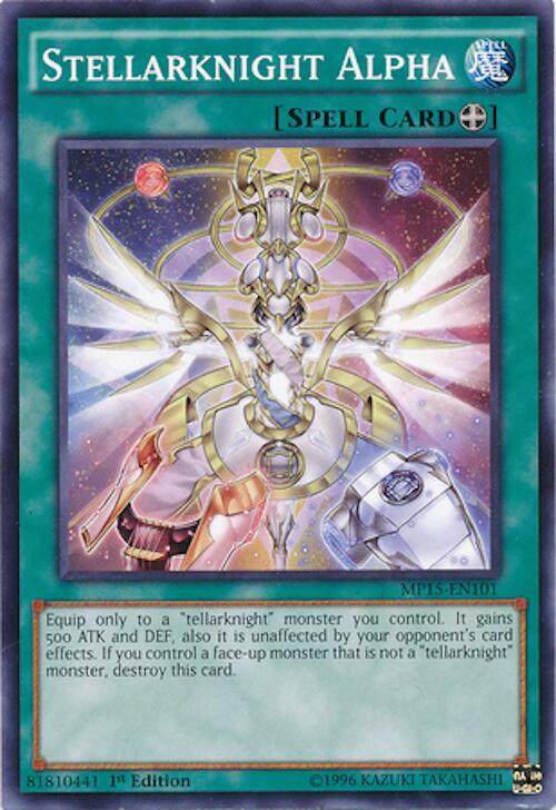 Stellarknight Alpha MP15-EN101 card from 2015 Mega-Tins Mega Pack