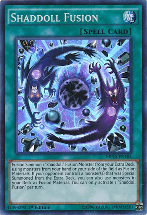 Shaddoll Fusion MP15-EN103 card from 2015 Mega-Tins Mega Pack