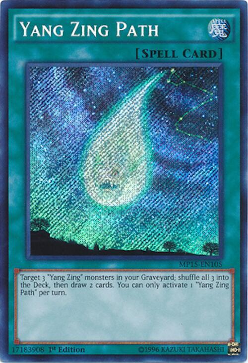 Yang Zing Path MP15-EN105 card from 2015 Mega-Tins Mega Pack