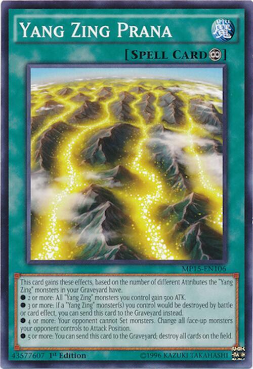 Yang Zing Prana MP15-EN106 card from 2015 Mega-Tins Mega Pack