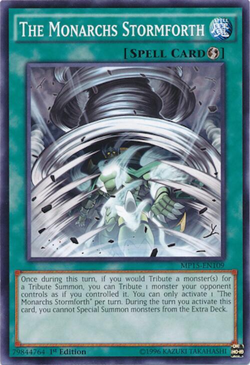 The Monarchs Stormforth MP15-EN109 card from 2015 Mega-Tins Mega Pack