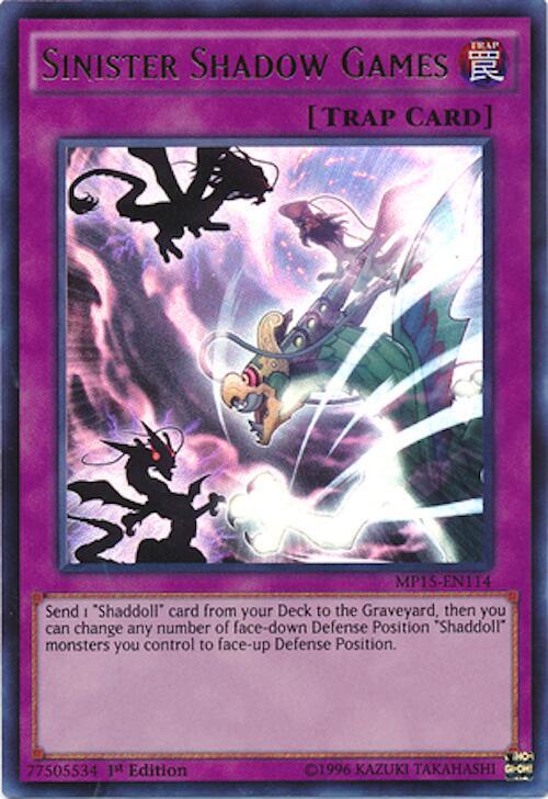 Sinister Shadow Games MP15-EN114 card from 2015 Mega-Tins Mega Pack