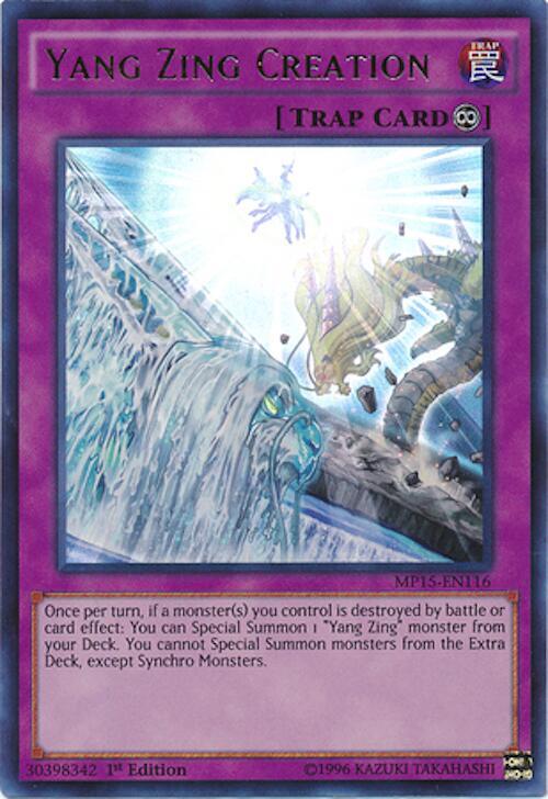 Yang Zing Creation MP15-EN116 card from 2015 Mega-Tins Mega Pack