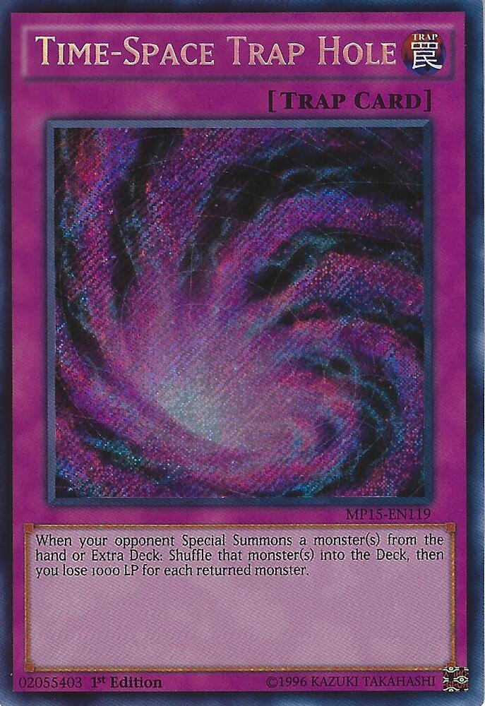 Time-Space Trap Hole MP15-EN119 card from 2015 Mega-Tins Mega Pack