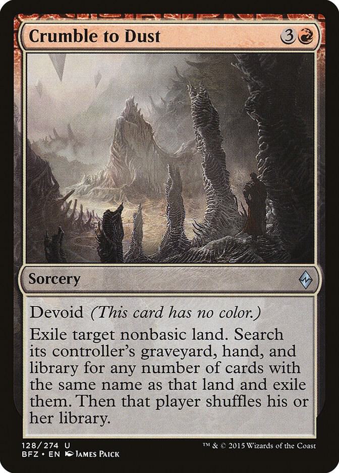 Crumble to Dust 128 card from Battle for Zendikar