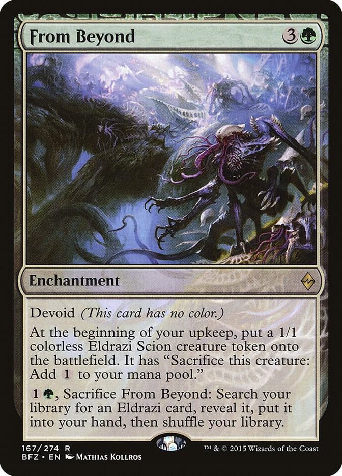 From Beyond 167 card from Battle for Zendikar