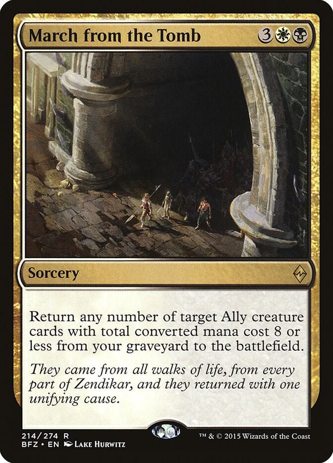 March from the Tomb 214 card from Battle for Zendikar