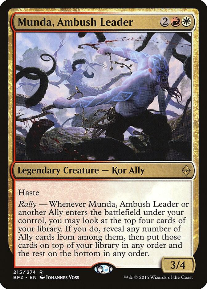 Munda, Ambush Leader 215 card from Battle for Zendikar