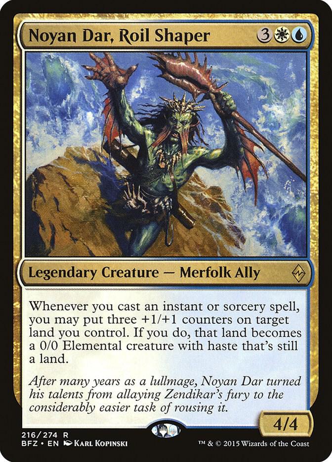 Noyan Dar, Roil Shaper 216 card from Battle for Zendikar