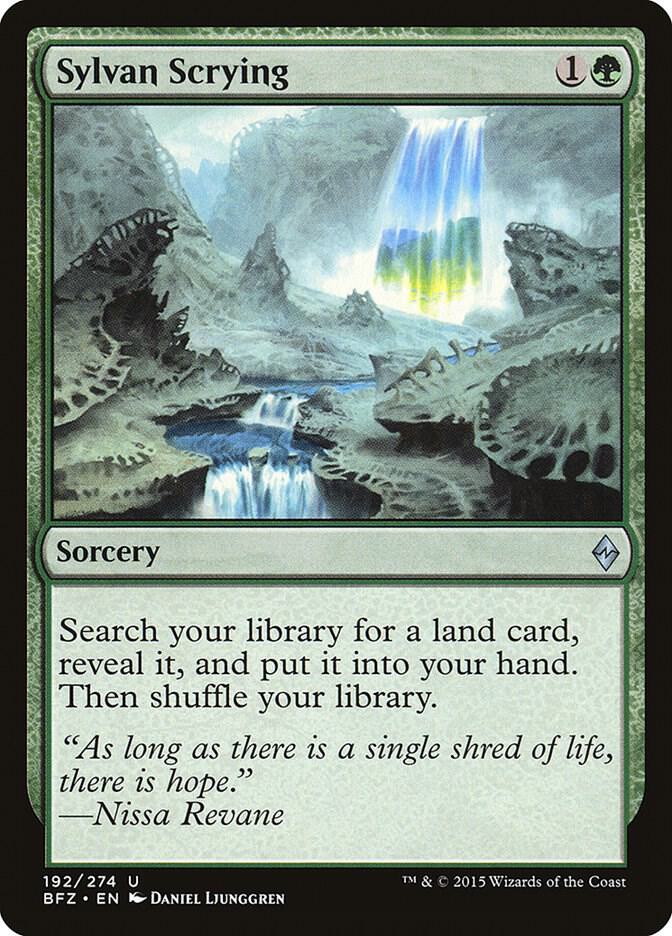 Sylvan Scrying 192 card from Battle for Zendikar