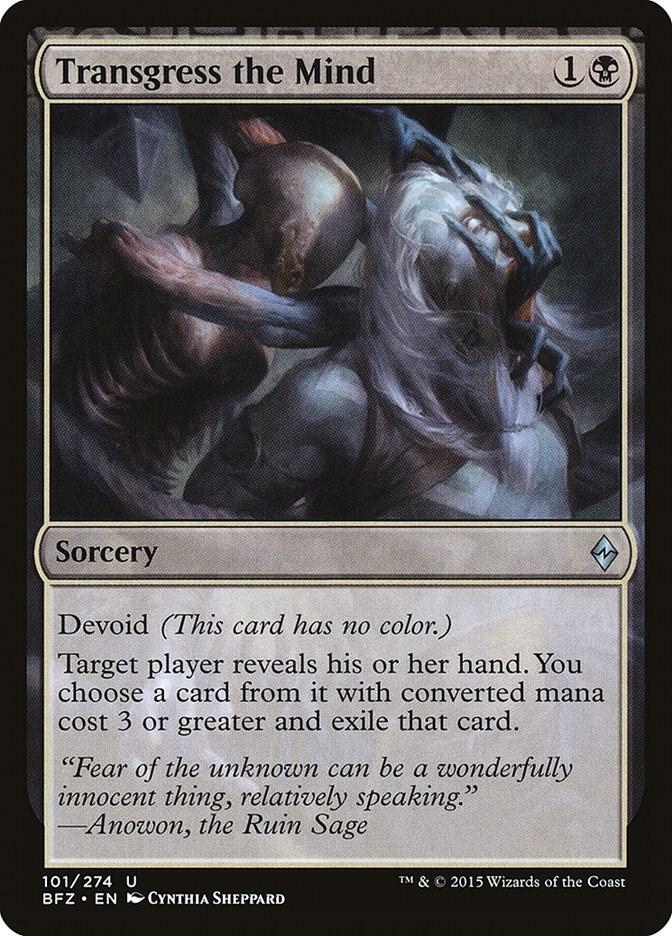 Transgress the Mind 101 card from Battle for Zendikar