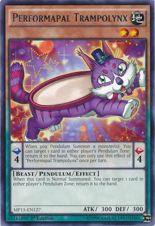 Performapal Trampolynx MP15-EN127 card from 2015 Mega-Tins Mega Pack