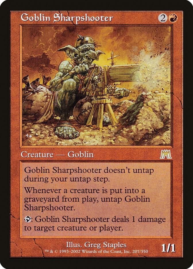 Goblin Sharpshooter 207 card from Onslaught