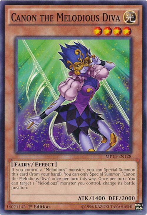 Canon the Melodious Diva MP15-EN128 card from 2015 Mega-Tins Mega Pack