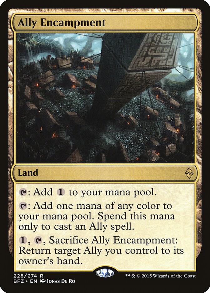 Ally Encampment 228 card from Battle for Zendikar