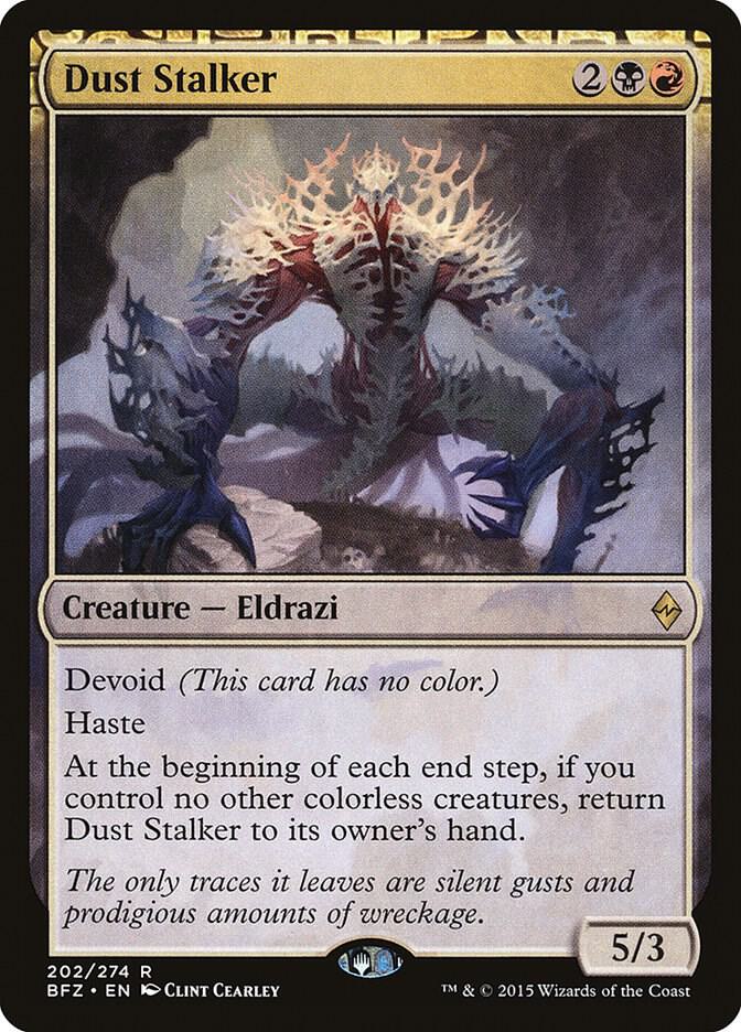 Dust Stalker 202 card from Battle for Zendikar