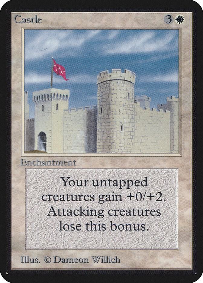 Castle card from Alpha Edition