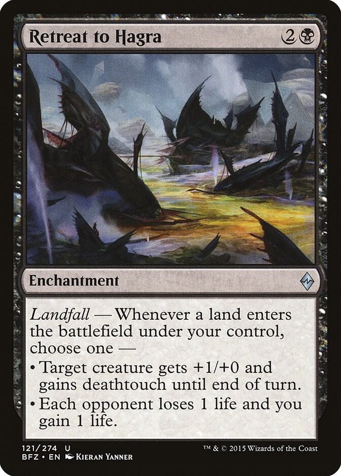 Retreat to Hagra 121 card from Battle for Zendikar