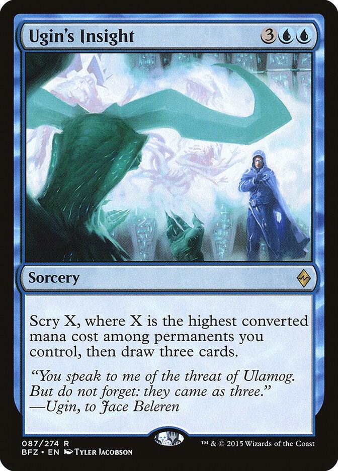 Ugin's Insight 87 card from Battle for Zendikar