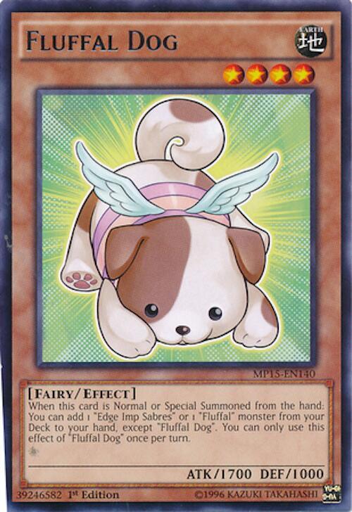 Fluffal Dog MP15-EN140 card from 2015 Mega-Tins Mega Pack