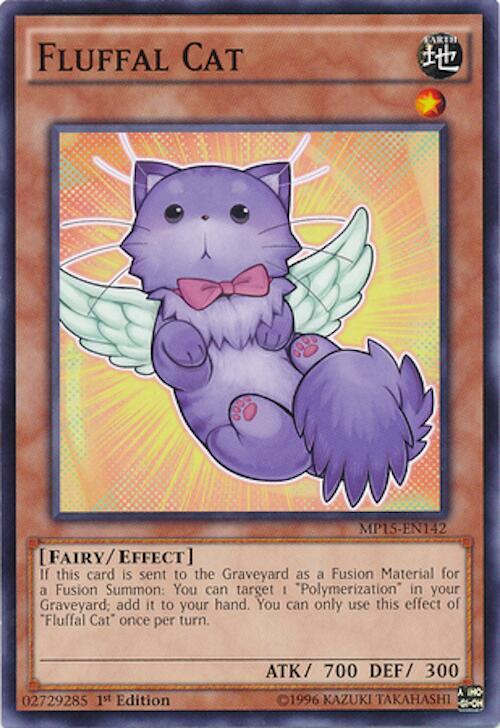 Fluffal Cat MP15-EN142 card from 2015 Mega-Tins Mega Pack
