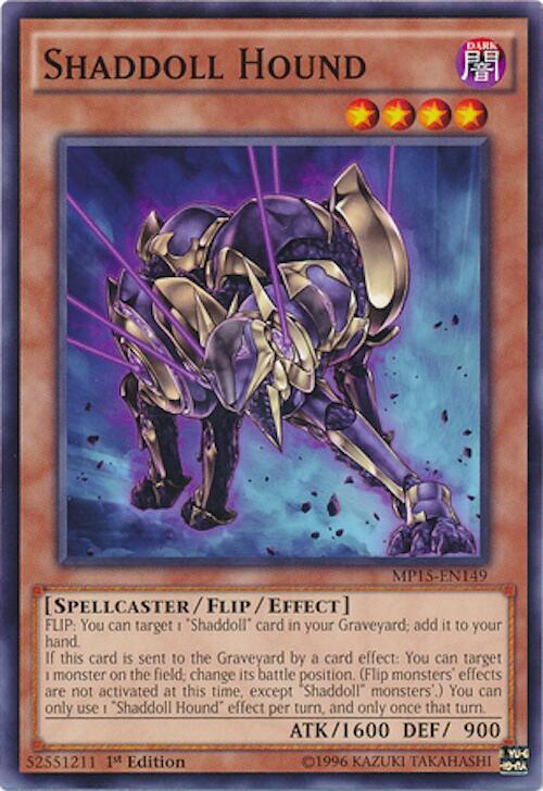 Shaddoll Hound MP15-EN149 card from 2015 Mega-Tins Mega Pack