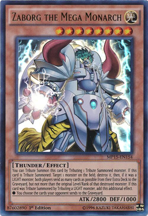 Zaborg the Mega Monarch MP15-EN154 card from 2015 Mega-Tins Mega Pack