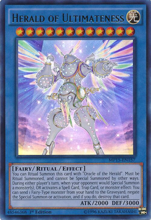 Herald of Ultimateness MP15-EN157 card from 2015 Mega-Tins Mega Pack