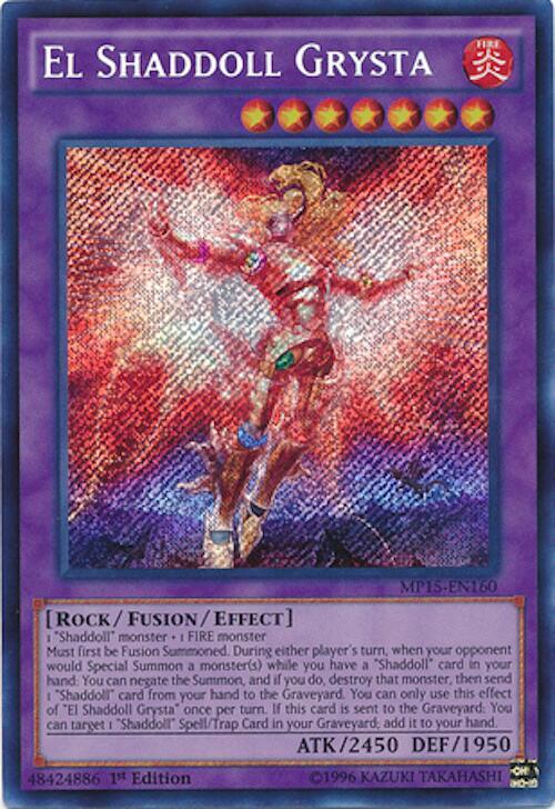 El Shaddoll Grysta MP15-EN160 card from 2015 Mega-Tins Mega Pack