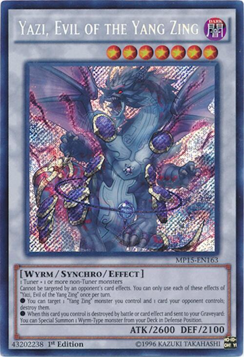 Yazi, Evil of the Yang Zing MP15-EN163 card from 2015 Mega-Tins Mega Pack