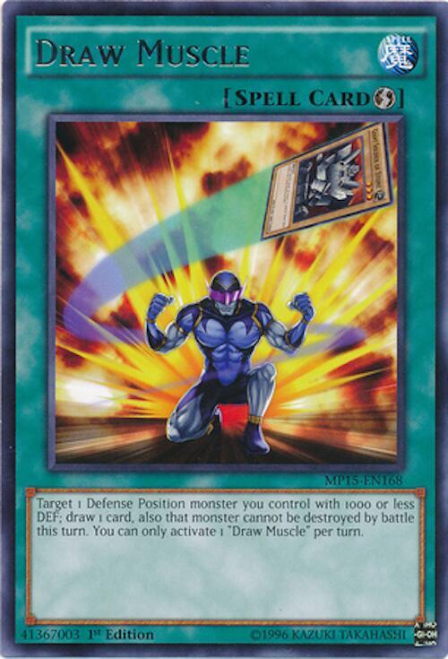 Draw Muscle MP15-EN168 card from 2015 Mega-Tins Mega Pack