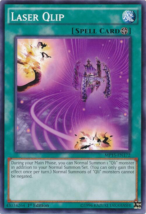 Laser Qlip MP15-EN172 card from 2015 Mega-Tins Mega Pack