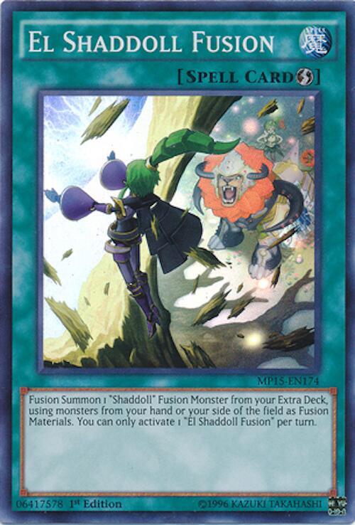 El Shaddoll Fusion MP15-EN174 card from 2015 Mega-Tins Mega Pack