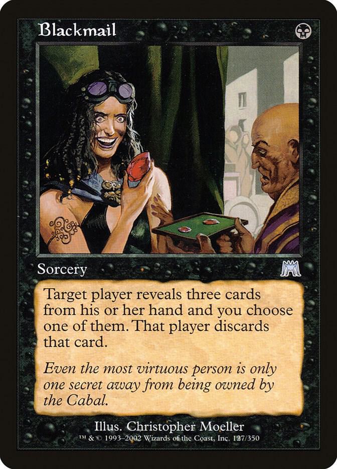 Blackmail 127 card from Onslaught