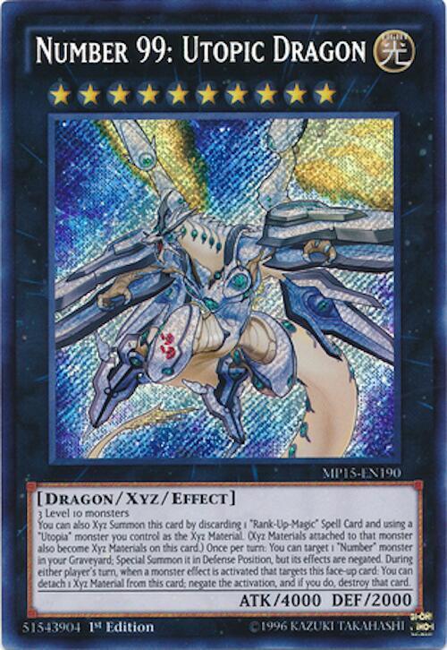 Number 99: Utopic Dragon MP15-EN190 card from 2015 Mega-Tins Mega Pack