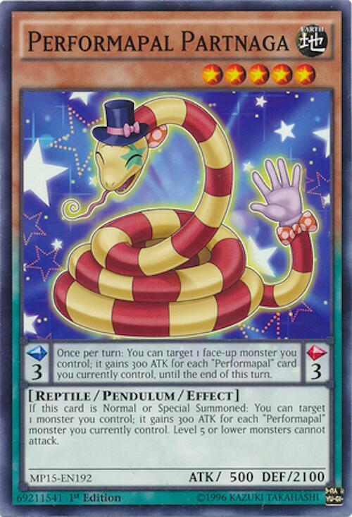 Performapal Partnaga MP15-EN192 card from 2015 Mega-Tins Mega Pack